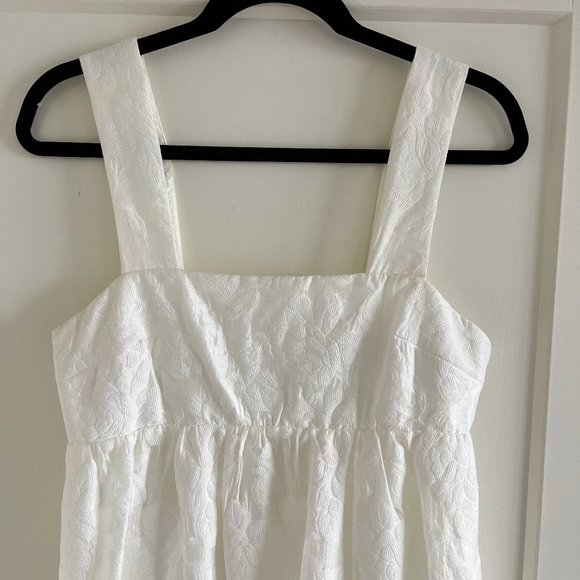 Amanda Uprichard Mitzi Floral Jacquard Dress - White S - Picture 5 of 12